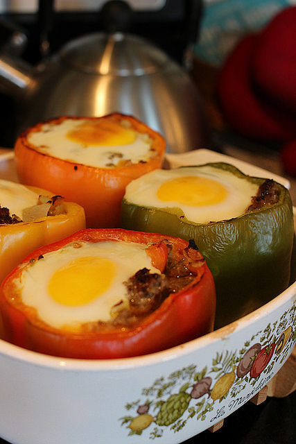 Breakfast-Stuffed Peppers Breakfast-Stuffed Peppers