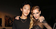 Alexander Wang with Alice Dellal. Alexander Wang with Alice Dellal.