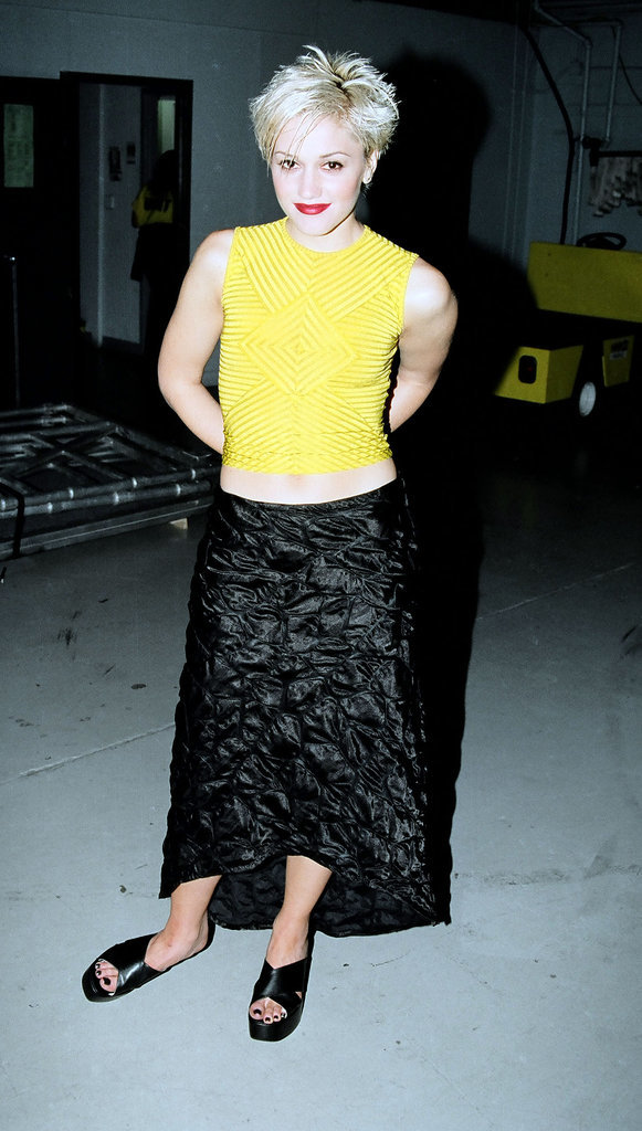 Gwen Stefani had platform sandals. Gwen Stefani had platform sandals.
