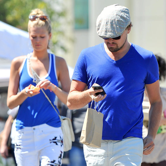 Leonardo DiCaprio and Toni Garrn Shop at Farmers Market Leonardo DiCaprio and Toni Garrn Shop at Farmers Market