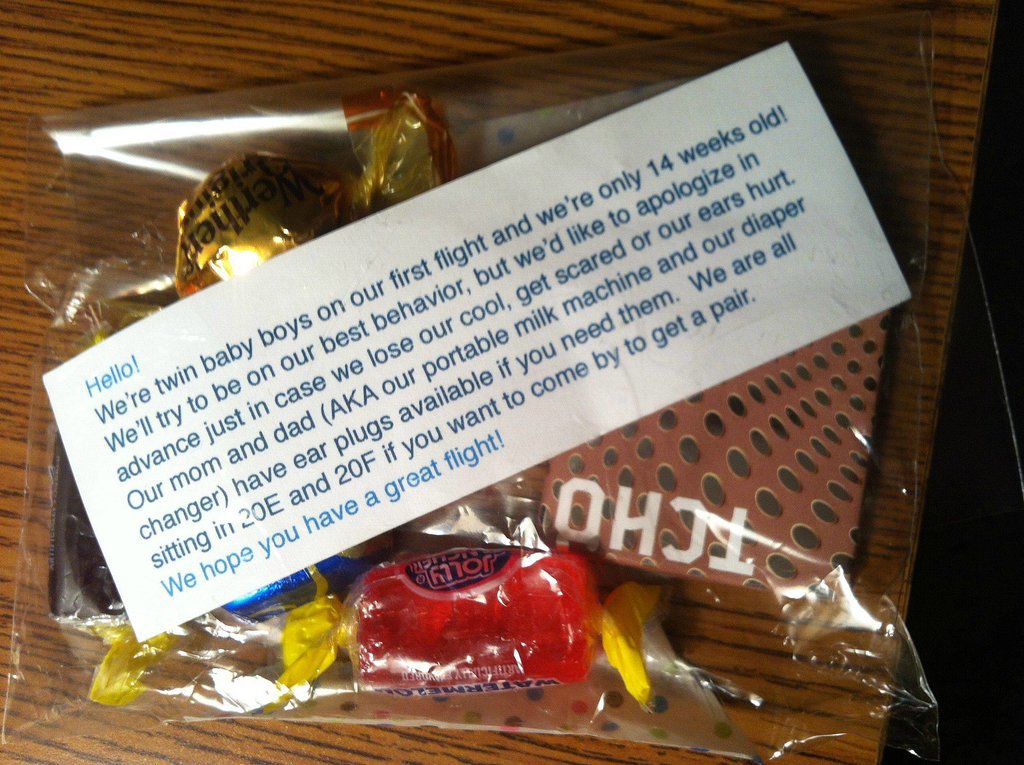 Thoughtful Gesture by Parents on a Plane Thoughtful Gesture by Parents on a Plane