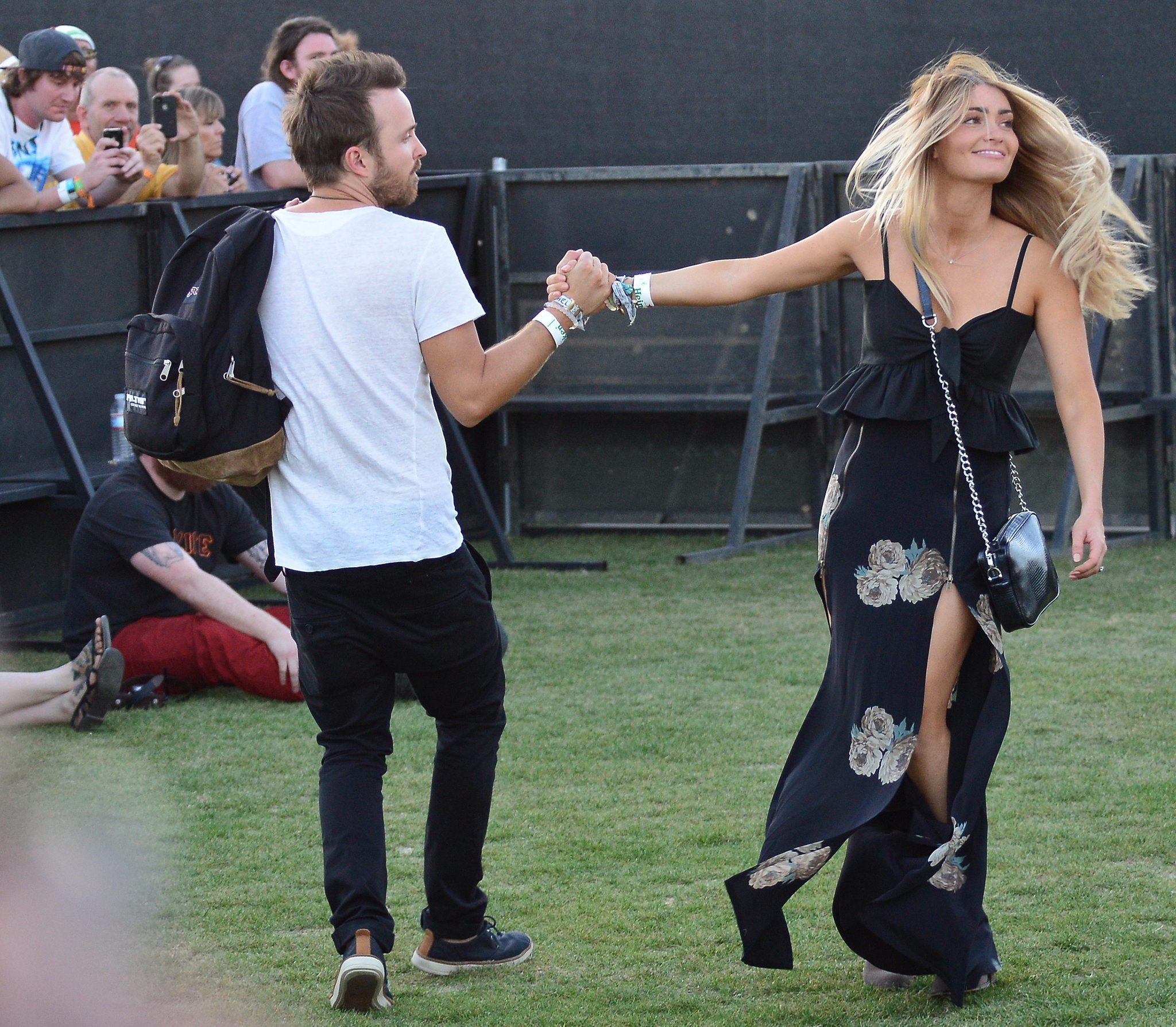 Aaron Paul and Lauren Parsekian Stars Descend Upon Coachella Valley