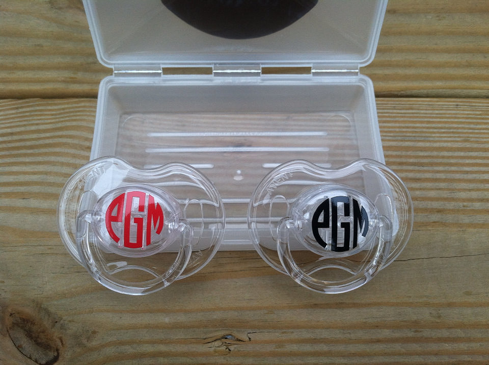 Personalized Pacifiers and Case Personalized Pacifiers and Case
