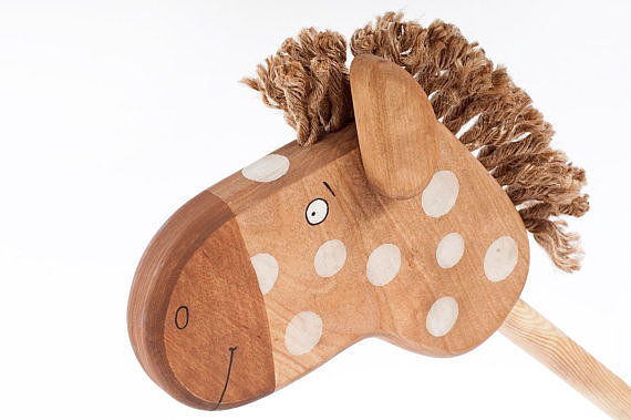 For a Surprise: Friendly Toys Wooden Hobbyhorse For a Surprise: Friendly Toys Wooden Hobbyhorse