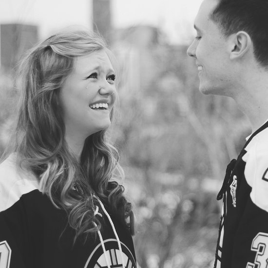 Hockey Fans' Engagement Pictures Hockey Fans' Engagement Pictures