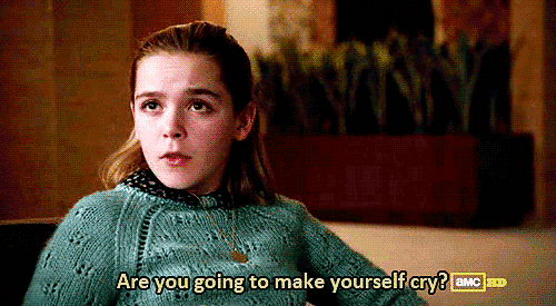 Finding out about her father's lies also brings out Sally's cruel streak. Though she'd been bonding with Megan, Sally deliberately hurts her by telling her about Don's first wife then spits out this line.
Finding out about her father's lies also brings out Sally's cruel streak. Though she'd been bonding with Megan, Sally deliberately hurts her by telling her about Don's first wife then spits out this line.