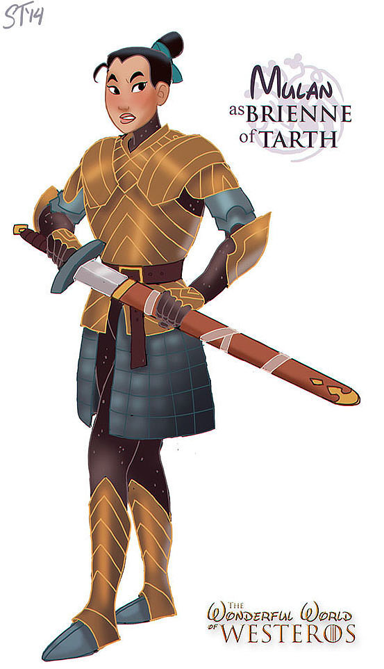 Mulan as Brienne of Tarth Mulan as Brienne of Tarth