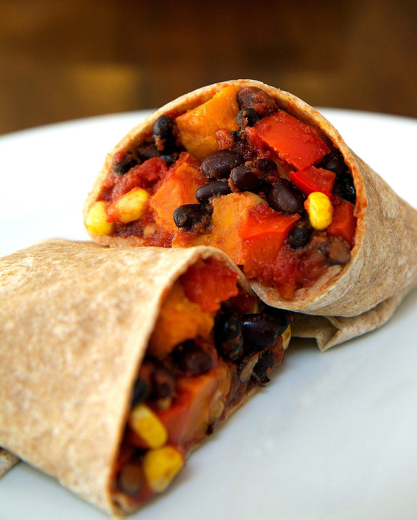 Monday: Roasted Sweet Potato and Black Bean Burrito Monday: Roasted Sweet Potato and Black Bean Burrito