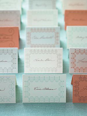 Charming Place Cards Charming Place Cards