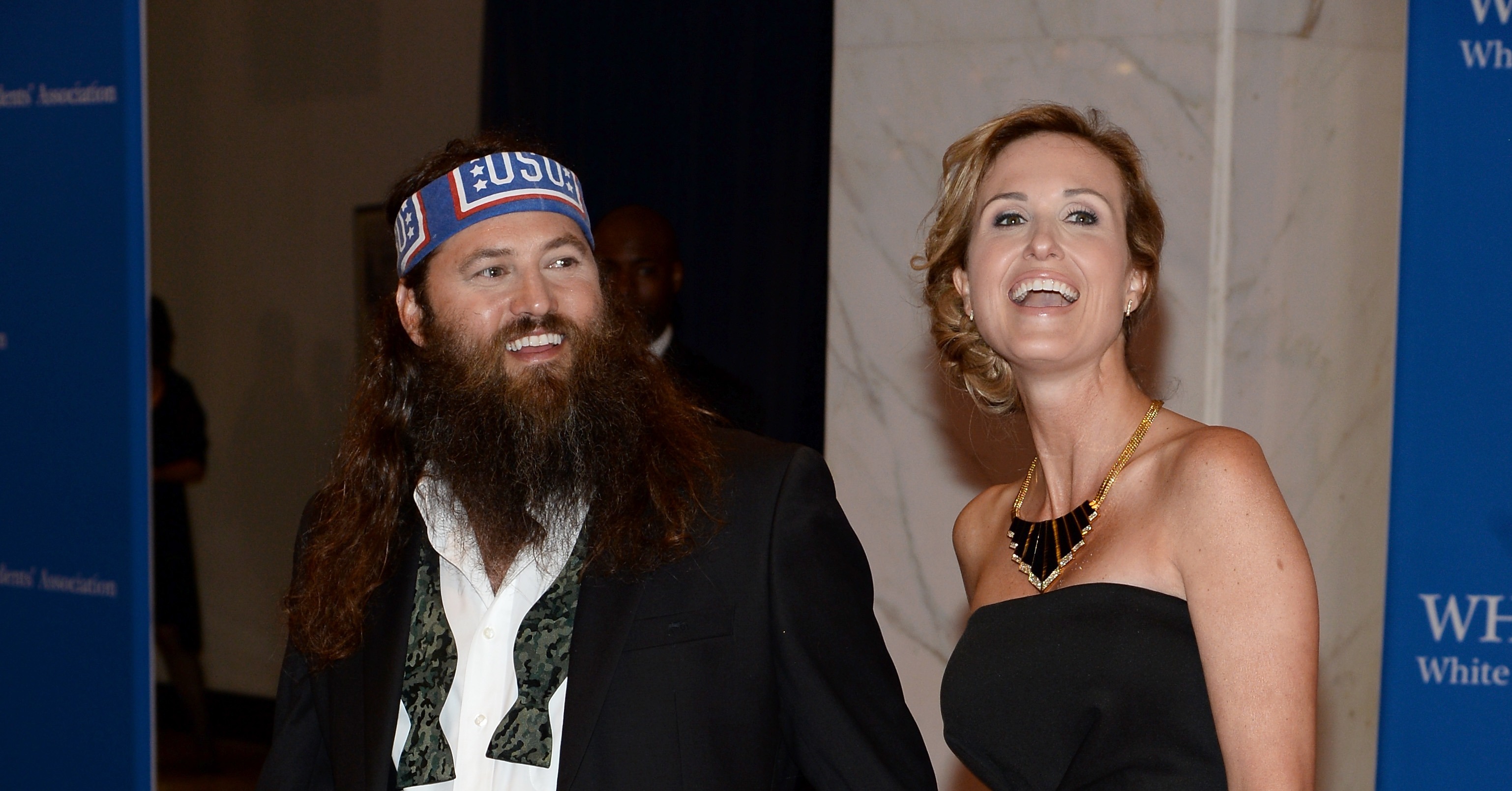 Duck Dynasty stars Willie and Korie Robertson got in on the fun