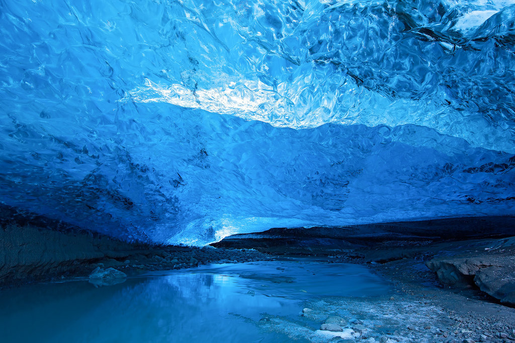 Glacier Ice Cave, Iceland Glacier Ice Cave, Iceland