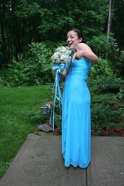 "Blue always has and always will be my favorite color, so I knew I had to wear a blue gown for my last big dance. This dress was one of the first I tried on — it was a perfect fit. The Grecian-style top really worked on my smaller bust, and the bottom flowed out just enough that I could comfortably bust a move on the dance floor. If I ever get married, I would love to wear a white version of this gown."
— Leah Rocketto, Moms assistant editor
"Blue always has and always will be my favorite color, so I knew I had to wear a blue gown for my last big dance. This dress was one of the first I tried on — it was a perfect fit. The Grecian-style top really worked on my smaller bust, and the bottom flowed out just enough that I could comfortably bust a move on the dance floor. If I ever get married, I would love to wear a white version of this gown."
— Leah Rocketto, Moms assistant editor