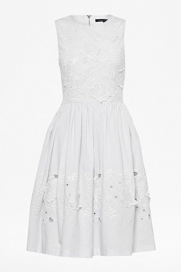 French Connection Fit-and-Flare White Dress French Connection Fit-and-Flare White Dress
