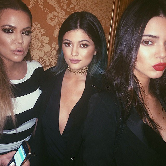 Khloé, Kendall, and Kylie got serious for a sister picture. 
Source: Instagram user kyliejenner
