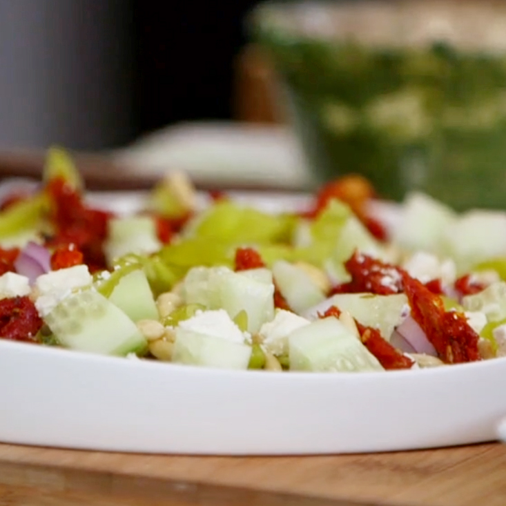 Give 7-Layer Dip a Mediterranean Spin