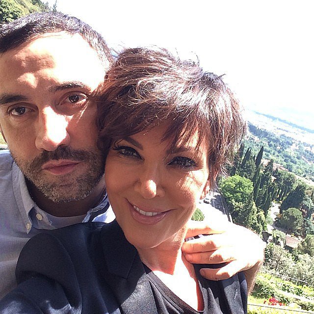Kris Jenner posed with Givenchy designer Riccardo Tisci before leaving Florence.
Source: Instagram user krisjenner
