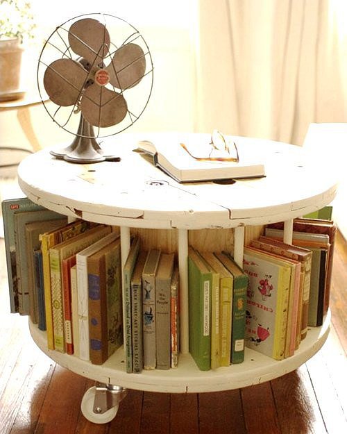 Cable Spool Book Table Cable Spool Book Table