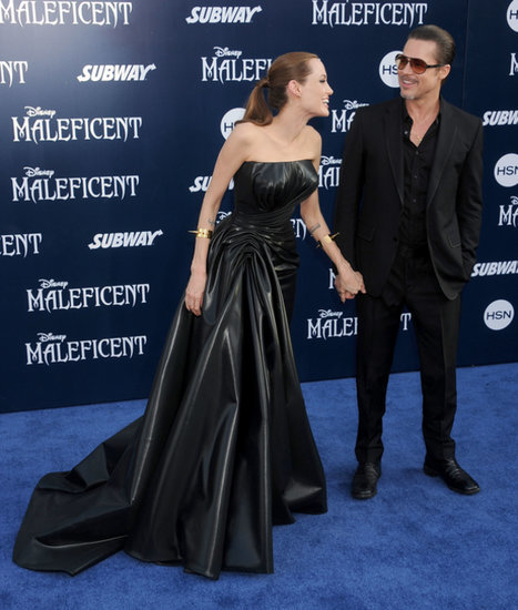 Angelina Jolie and Brad Pitt looked stunning at the Maleficent premiere in LA on Wednesday. Angelina Jolie and Brad Pitt looked stunning at the Maleficent premiere in LA on Wednesday.