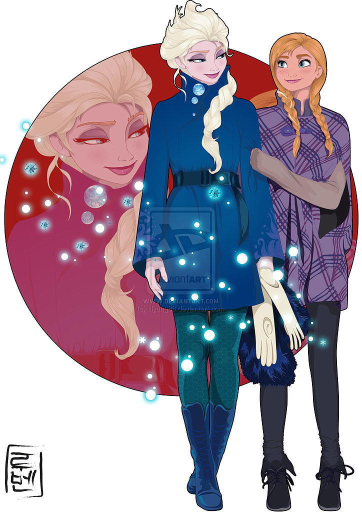College Students Elsa and Anna College Students Elsa and Anna