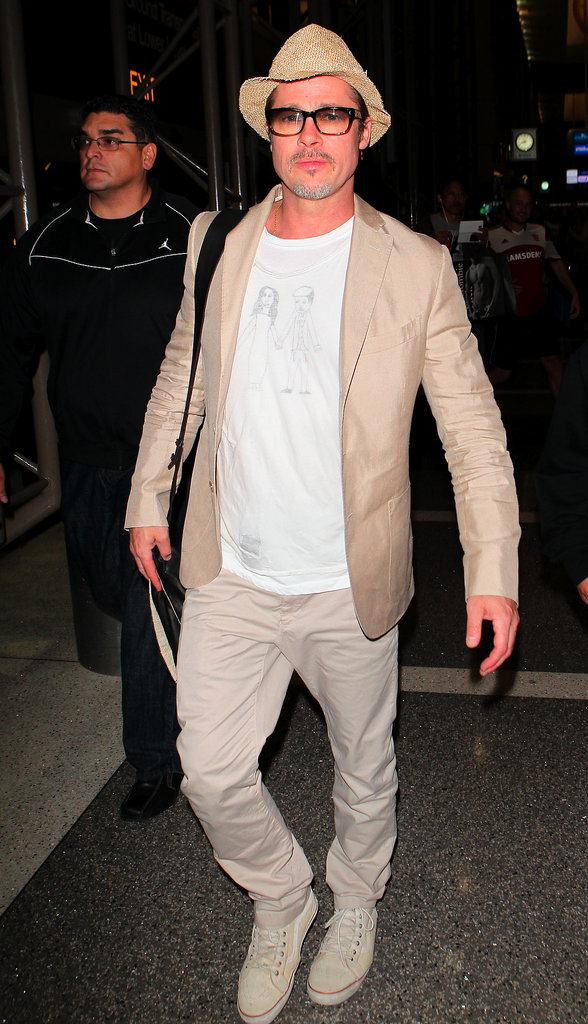 Did Brad Pitt's Kids Make Him This Adorable T-Shirt? Did Brad Pitt's Kids Make Him This Adorable T-Shirt?