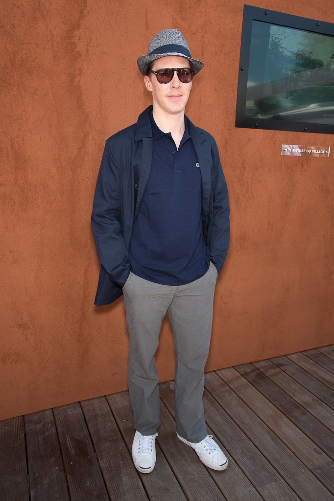Benedict Cumberbatch posed at the French Open in Paris on Sunday.
Benedict Cumberbatch posed at the French Open in Paris on Sunday.