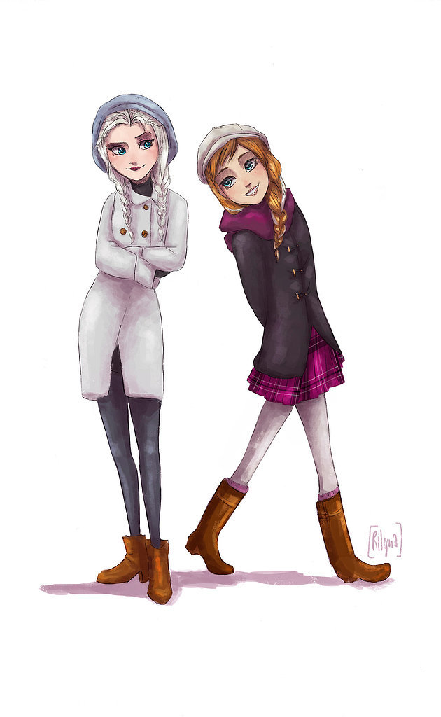 Modern-Day Elsa and Anna Modern-Day Elsa and Anna