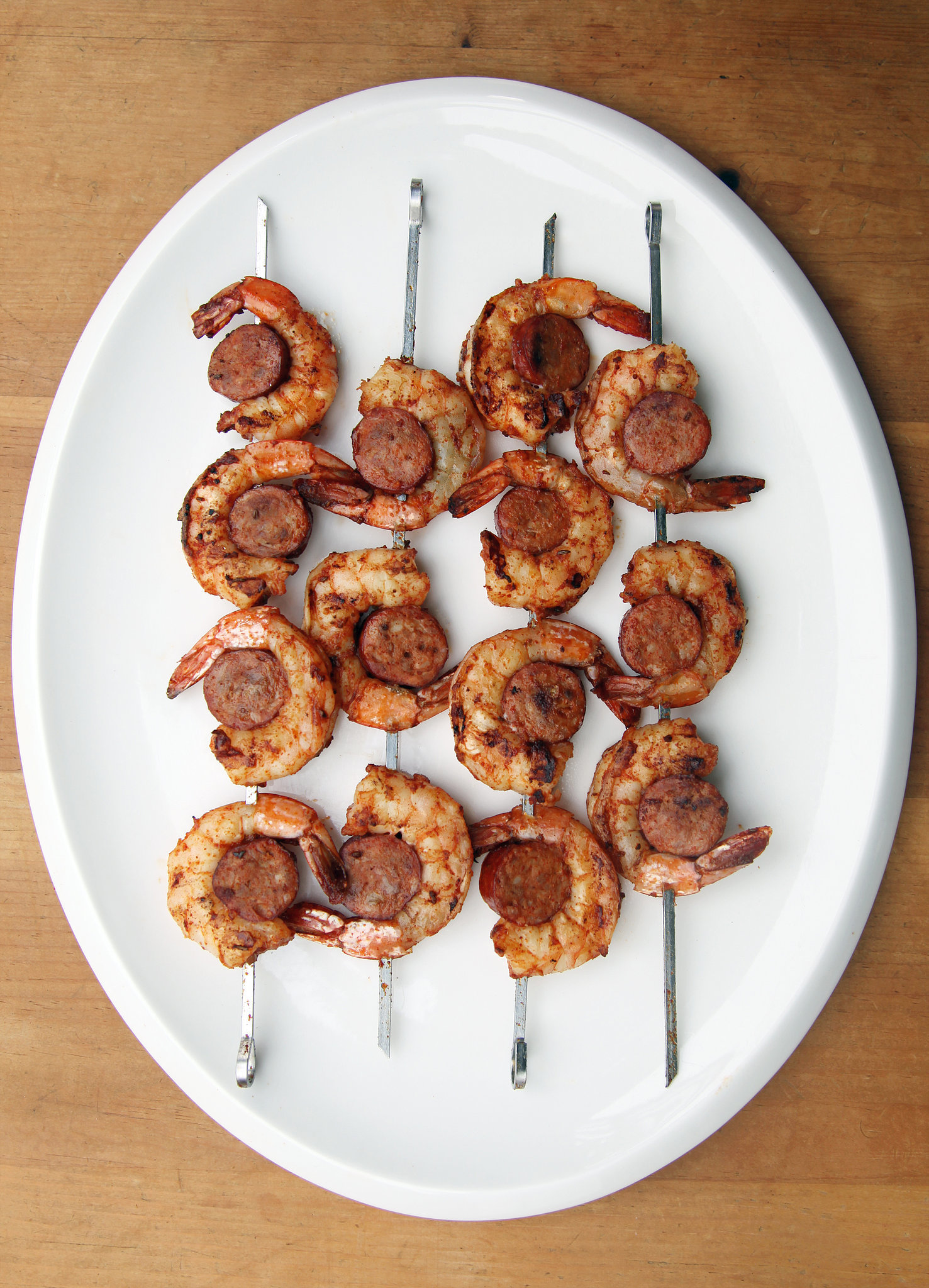 Shrimp and Chorizo Skewer Recipe | POPSUGAR Food