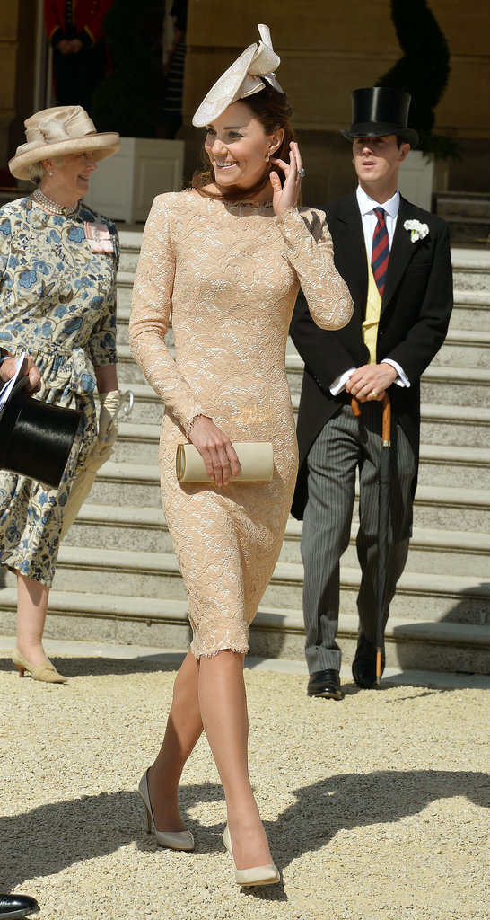 Kate Middleton wore a great hat at Prince Philip's 93rd birthday party at Buckingham Palace on Tuesday.
Kate Middleton wore a great hat at Prince Philip's 93rd birthday party at Buckingham Palace on Tuesday.