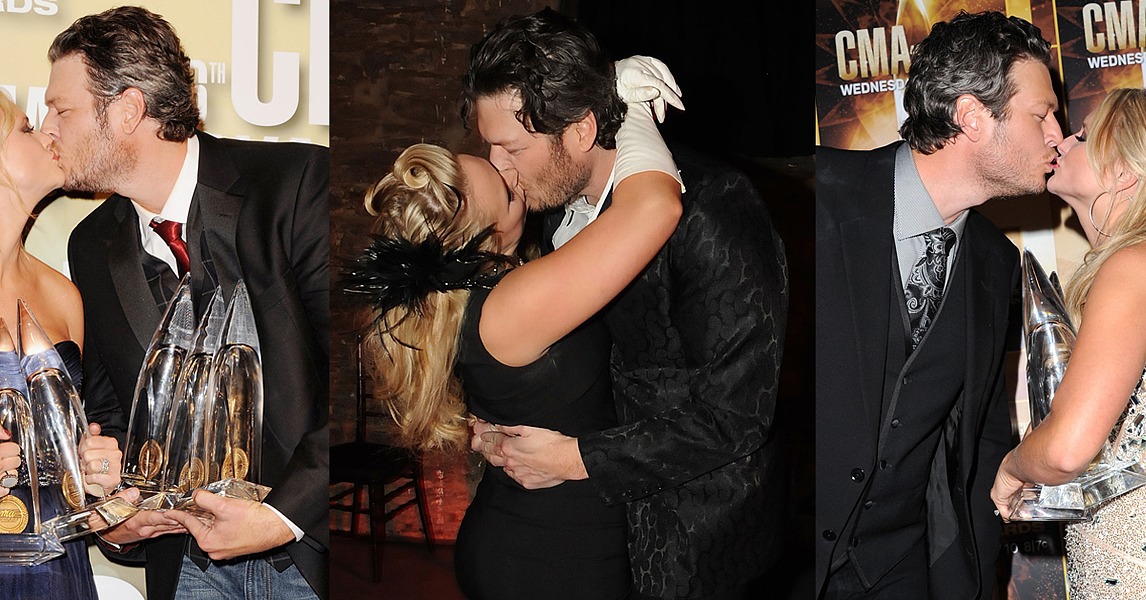 Miranda Lambert And Blake Shelton Kissing Pictures Popsugar Celebrity