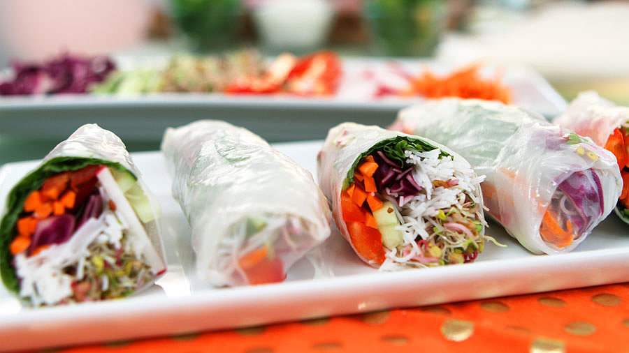 Rainbow Spring Rolls Rainbow Spring Rolls