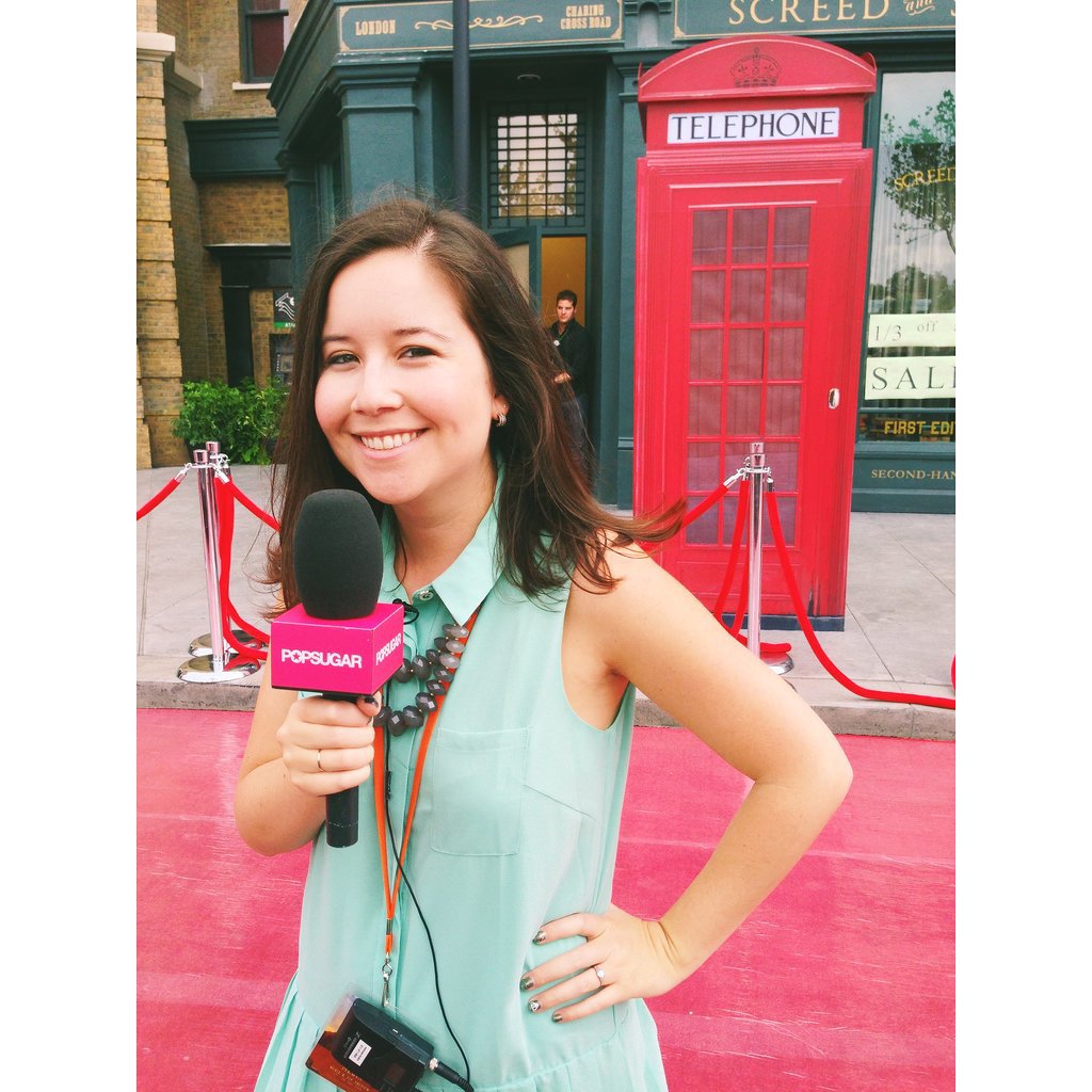 I posed in front of the red telephone box on the red carpet ahead of interviewing the stars of Harry Potter.
I posed in front of the red telephone box on the red carpet ahead of interviewing the stars of Harry Potter.