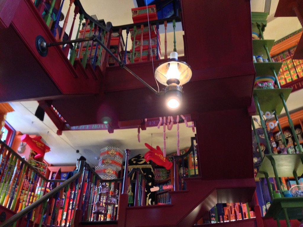 There are so many great toys and candies in Weasleys' Wizard Wheezes shop, like Decoy Detonators, Puking Pastilles, Pygmy Puffs, U-No-Poo, and Extendable Ears.
There are so many great toys and candies in Weasleys' Wizard Wheezes shop, like Decoy Detonators, Puking Pastilles, Pygmy Puffs, U-No-Poo, and Extendable Ears.