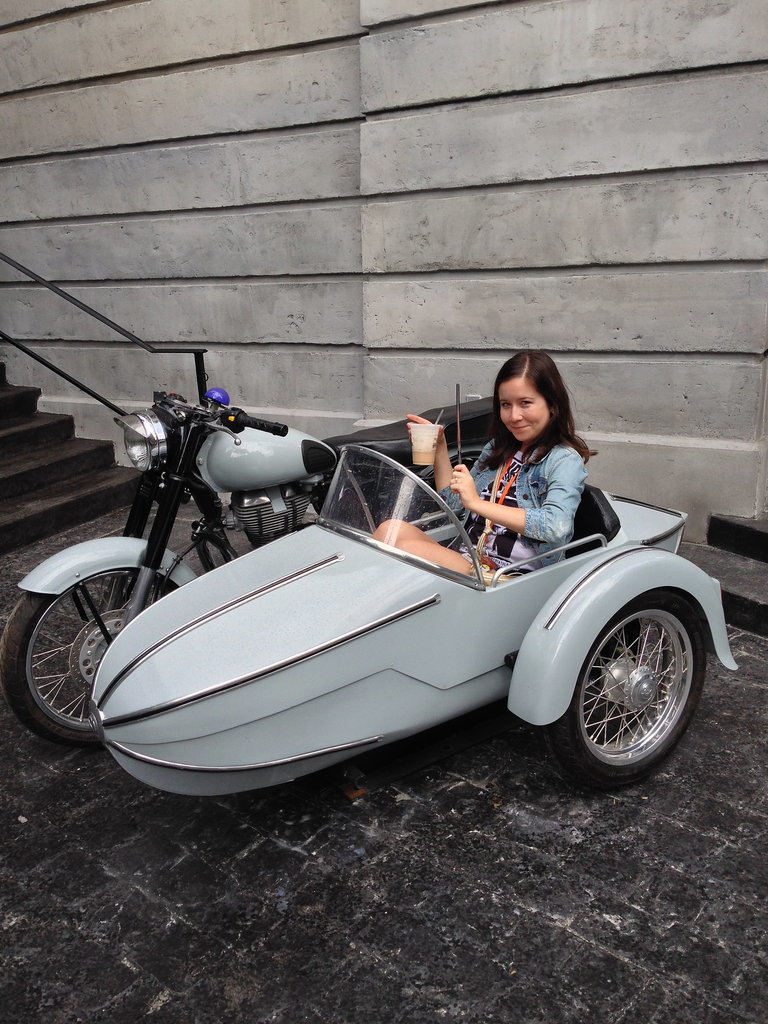 Hagrid's motorbike in front of Gringott's makes for the perfect photo op — especially when you have a butterbeer in one hand and a wand in the other. But the coolest shot in the motorbike has to be this one Warwick Davis posted on Twitter with the caption "Looking like a dodgy band's album cover."
Hagrid's motorbike in front of Gringott's makes for the perfect photo op — especially when you have a butterbeer in one hand and a wand in the other. But the coolest shot in the motorbike has to be this one Warwick Davis posted on Twitter with the caption "Looking like a dodgy band's album cover."