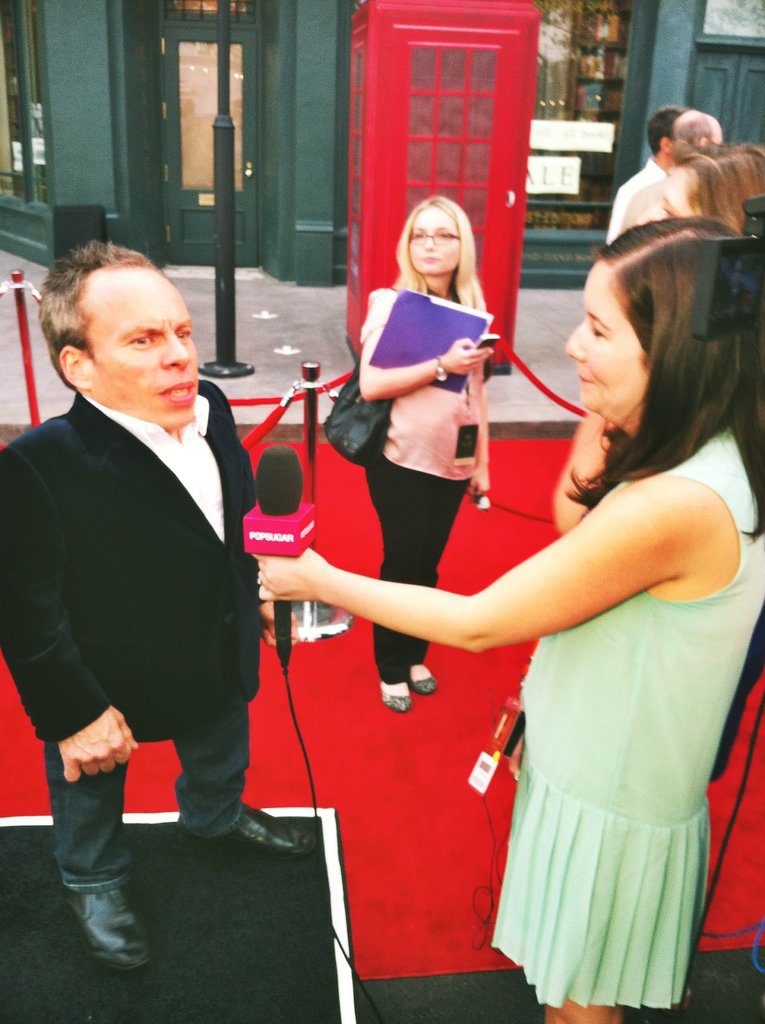 I interviewed Warwick Davis, who plays the goblin Griphook and Professor Flitwick. Warwick also had his family (not pictured) by his side at the event.
I interviewed Warwick Davis, who plays the goblin Griphook and Professor Flitwick. Warwick also had his family (not pictured) by his side at the event.