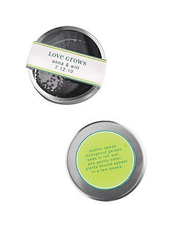 Seed Tin Favor Labels Seed Tin Favor Labels