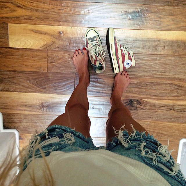 Model Marisa Miller showed off her patriotic sneakers.
Source: Instagram user marisamiller
Model Marisa Miller showed off her patriotic sneakers.
Source: Instagram user marisamiller