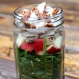 Grilled Beet and Chicken Spinach Salad in a Jar Grilled Beet and Chicken Spinach Salad in a Jar