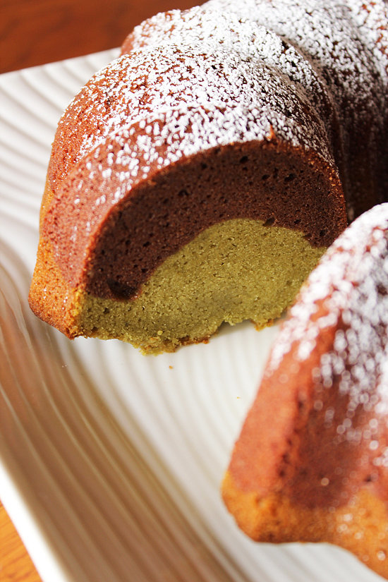 Chocolate Matcha Green Tea Mochi Bundt Cake Chocolate Matcha Green Tea Mochi Bundt Cake