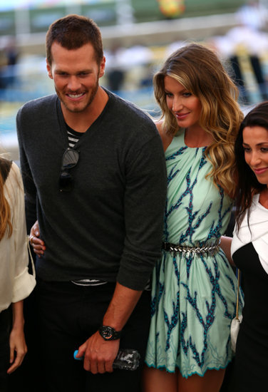 Gisele Bündchen and Tom Brady were seen at the 2014 World Cup final, where Gisele presented the trophy. Gisele Bündchen and Tom Brady were seen at the 2014 World Cup final, where Gisele presented the trophy.