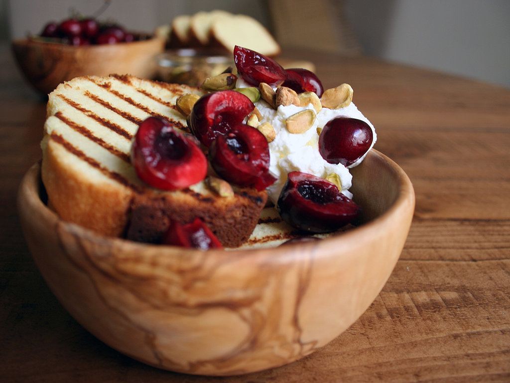 Grilled Pound Cake With Cherries Grilled Pound Cake With Cherries
