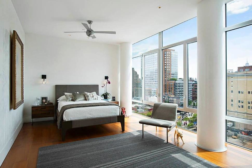 Another bedroom includes similarly impressive views.
Source: Town Real Estate
