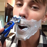 Justin Bieber Finally Shaved Peach