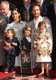 Matthew McConaughey Accepts Walk Fame
