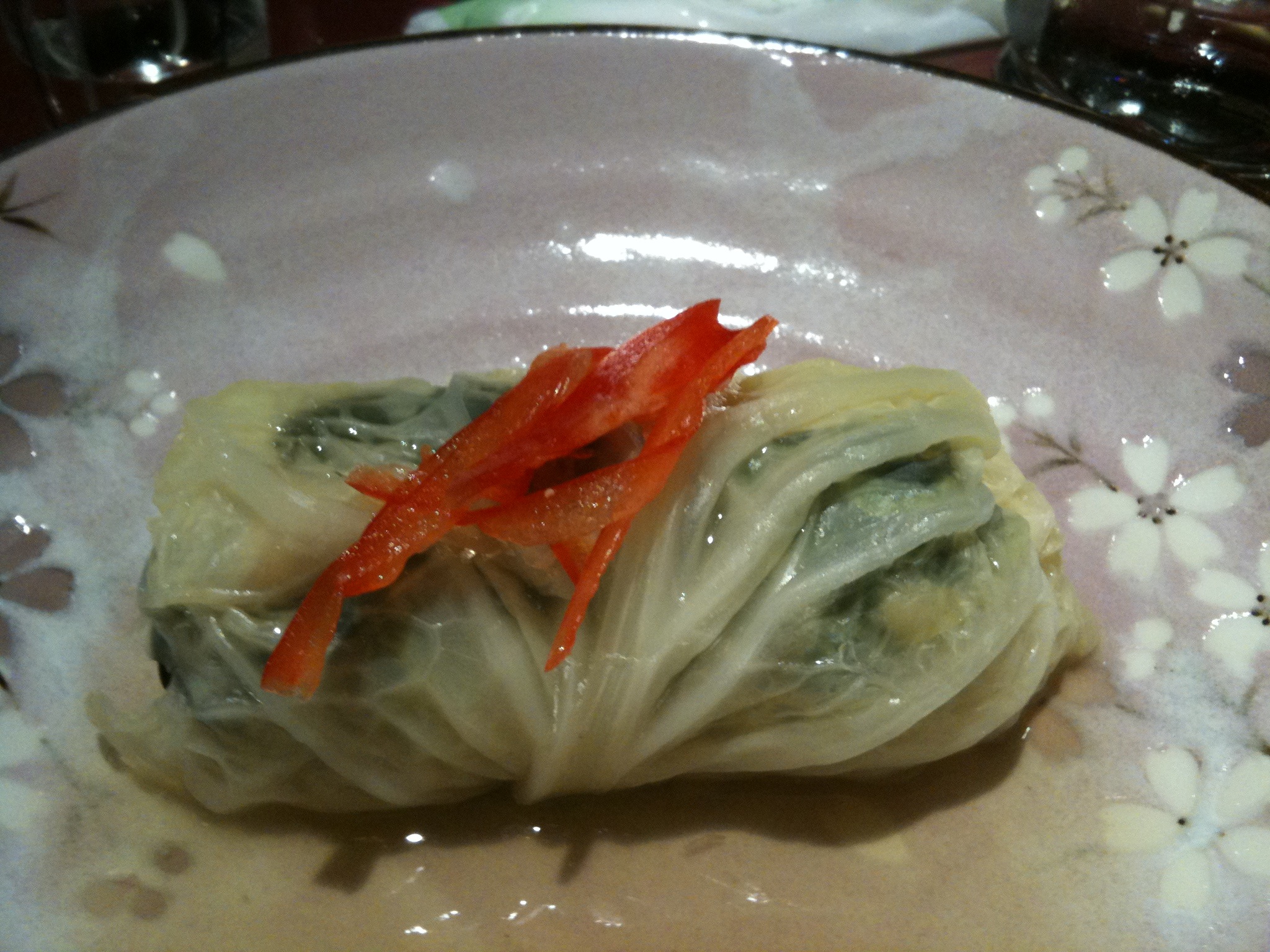 Cabbage Roll with Oysters Cabbage Roll with Oysters