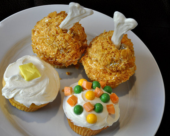 TV Dinner Cupcakes