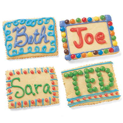 Tasty Place Card Cookies Tasty Place Card Cookies