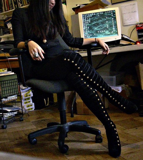 [look of the day] Louboutin Supra Fifre Boots