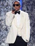 HIP HOP STAR JAY Z AT BRIT AWARDS IN 2010