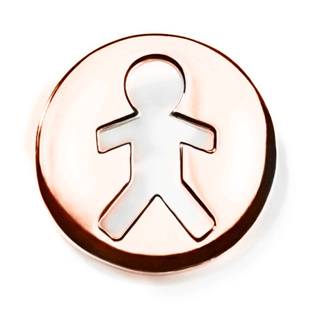 Matt Solid 14k Rose Gold