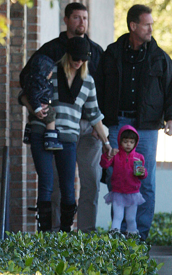 Elin Nordegren steps out with the kids